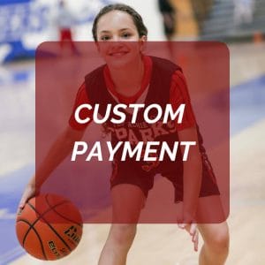 Top Achievers Lions Program (Per Session) 7 Young girl dribbling basketball indoors promoting youth sports program and custom payment options.